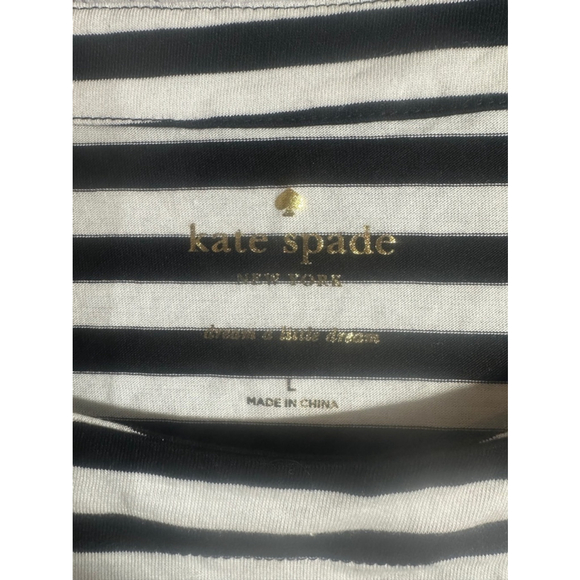 Women's kate spade Pajama Set, Size L, Black and White - Picture 4 of 8